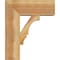Ekena Millwork Balboa Block Rough Sawn Bracket w/ Offset Brace, Western Red Cedar, 8"W x 20"D x 24"H BKT0806X20X24BOA05RWR - alternate 4